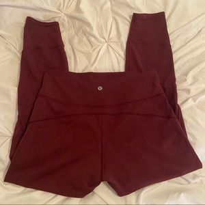 LuluLemon Maroon Leggings